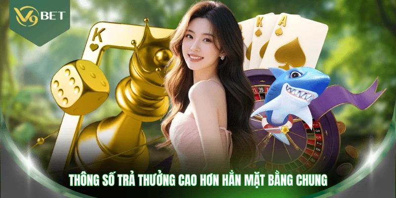 Thông số trả thưởng cao hơn hẳn mặt bằng chung